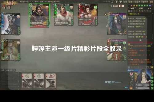 婷婷主演一级片精彩片段全收录