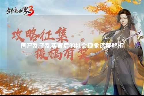 国产乱子乱实背后的社会现象深度解析