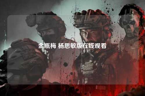 金瓶梅 杨思敏版在线观看