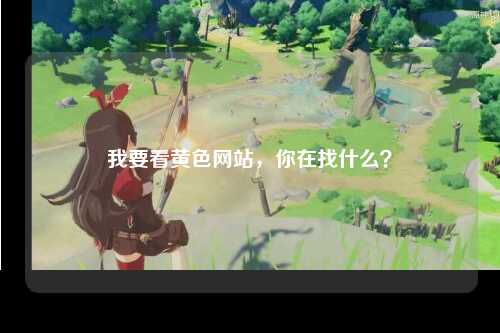 我要看黄色网站，你在找什么？