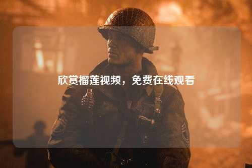 欣赏榴莲视频，免费在线观看