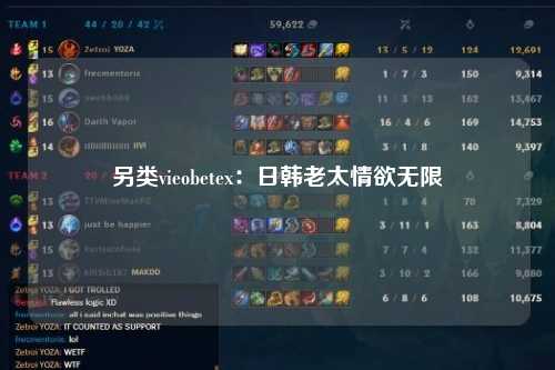 另类vieobetex：日韩老太情欲无限